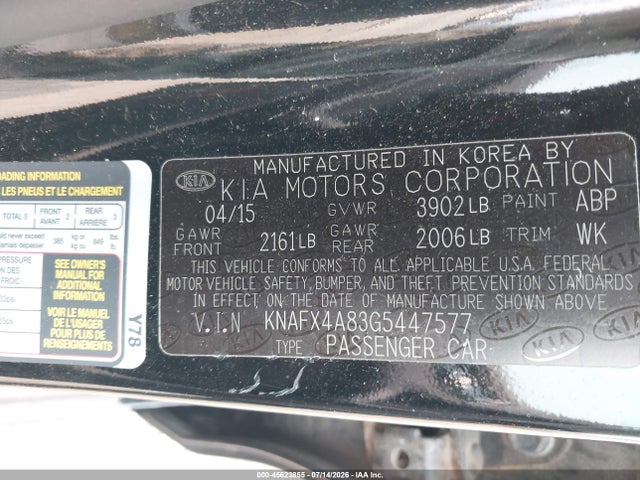 KIA FORTE EX 2016 KNAFX4A83G5447577 Image 9