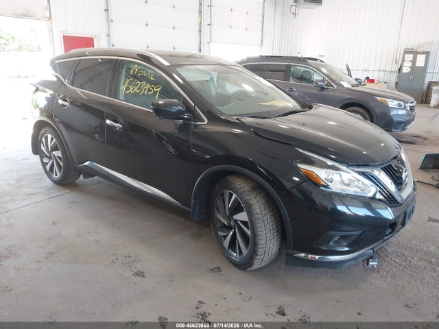2016 Nissan Murano Platinum/s/sl/sv მანქანა იყიდება აუქციონზე, vin: 5N1AZ2MH6GN137393, აუქციონის ნომერი: 45623959