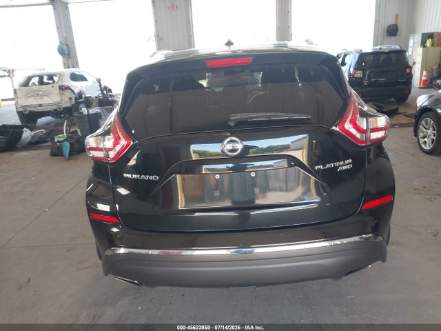 2016 Nissan Murano Platinum/s/sl/sv მანქანა იყიდება აუქციონზე, vin: 5N1AZ2MH6GN137393, აუქციონის ნომერი: 45623959