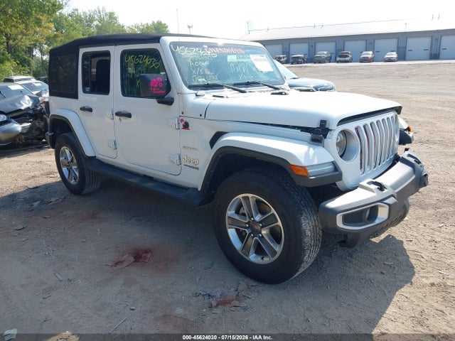 Auction sale of the 2021 Jeep Wrangler Unlimited Sahara 4x4, vin: 1C4HJXEG0MW784679, lot number: 45624030