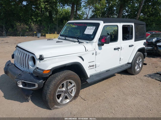 Auction sale of the 2021 Jeep Wrangler Unlimited Sahara 4x4, vin: 1C4HJXEG0MW784679, lot number: 45624030