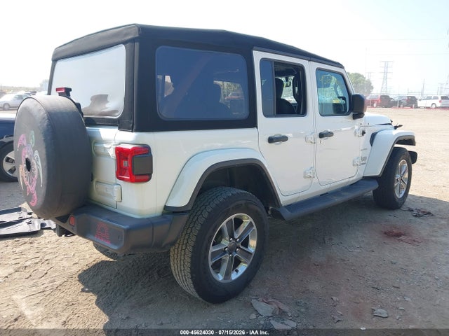 Auction sale of the 2021 Jeep Wrangler Unlimited Sahara 4x4, vin: 1C4HJXEG0MW784679, lot number: 45624030