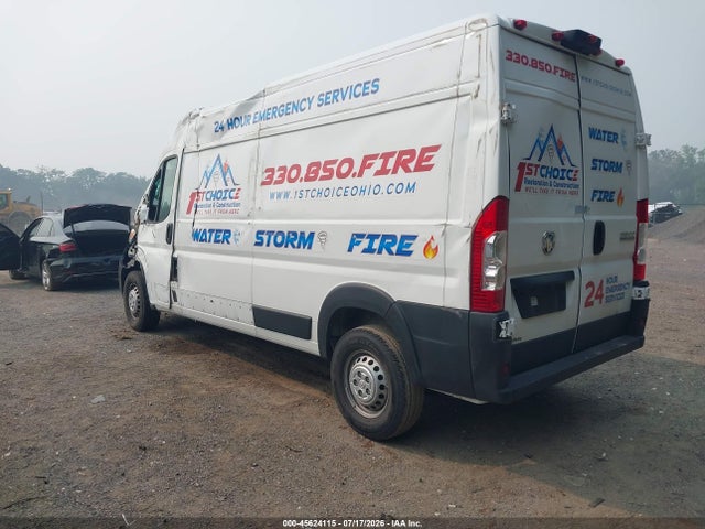 45624115 :رقم المزاد ، 3C6LRVDG3SE557588 vin ، 2025 Ram Promaster 2500 Tradesman High Roof 159 Wb W/pass Seat مزاد بيع