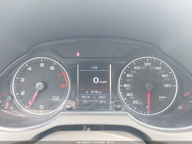 45624319 :رقم المزاد ، WA1LKAFP8AA095530 vin ، 2010 Audi Q5 3.2 Premium مزاد بيع