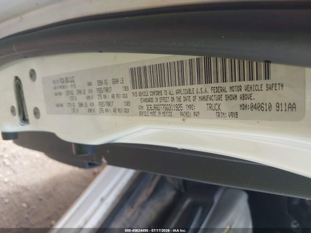 45624490 :رقم المزاد ، 3C6JR6DT7GG311925 vin ، 2016 Ram 1500 Tradesman مزاد بيع