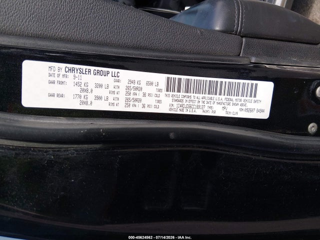 Aukcja sprzedaży 2012 Dodge Durango Crew, vin: 1C4RDJDG6CC169127, numer aukcji: 45624562