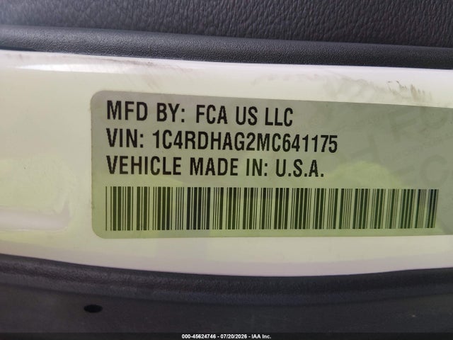 Dodge Durango Sxt Rwd 2021 1C4RDHAG2MC641175 Image 9