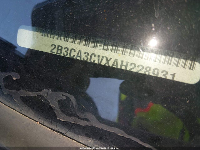 45624865 :رقم المزاد ، 2B3CA3CVXAH228931 vin ، 2010 Dodge Charger Sxt مزاد بيع