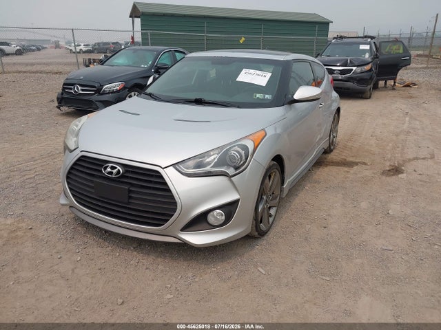 Auction sale of the 2013 Hyundai Veloster Turbo W/blue, vin: KMHTC6AE2DU126159, lot number: 45625018