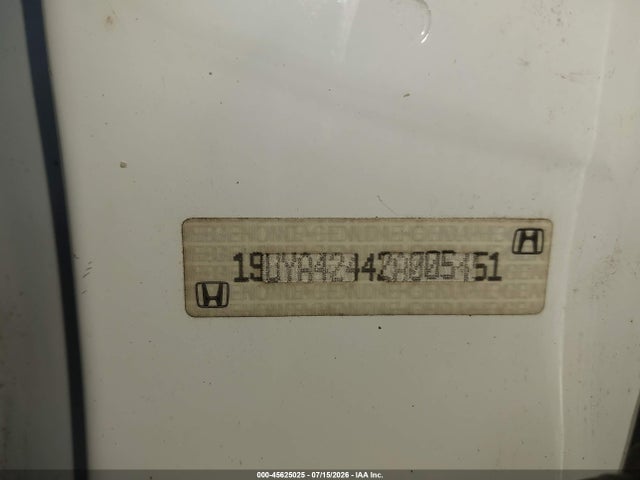 Aukcja sprzedaży 2002 Acura Cl 3.2, vin: 19UYA42442A005451, numer aukcji: 45625025