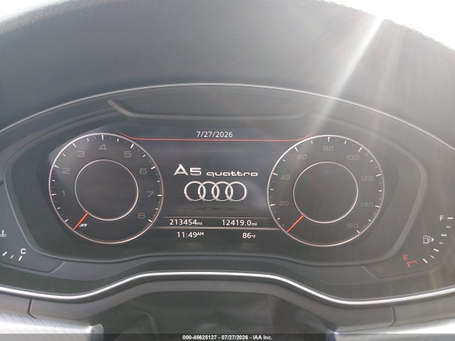 Продаж на аукціоні авто 2018 Audi A5 2.0t Premium, vin: WAUPNAF58JA057824, номер лоту: 45625127
