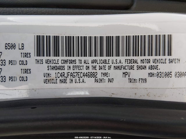 Jeep Grand Cherokee Laredo 2014 1C4RJFAG7EC446882 Image 9