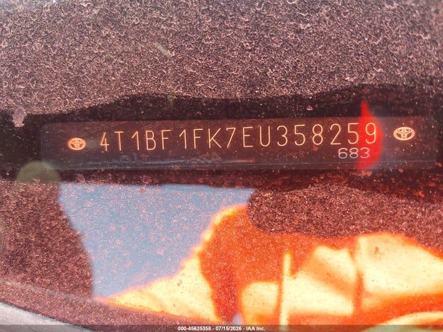 Toyota CAMRY SE 2014 4T1BF1FK7EU358259 Image 9