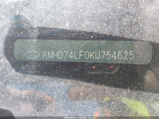 KMHD74LF0KU754625 Hyundai ELANTRA SE