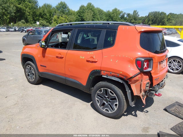 Продажа на аукционе авто 2015 Jeep Renegade Trailhawk, vin: ZACCJBCT0FPB64656, номер лота: 45625506