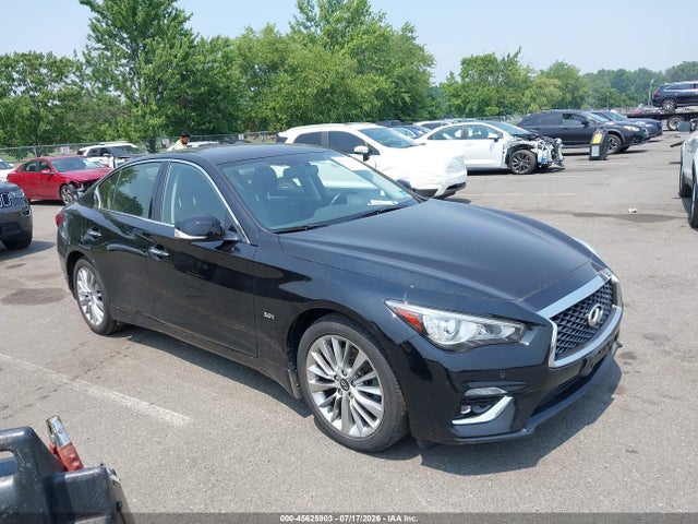 2019 Infiniti Q50 3.0t Luxe მანქანა იყიდება აუქციონზე, vin: JN1EV7AR5KM553223, აუქციონის ნომერი: 45625903