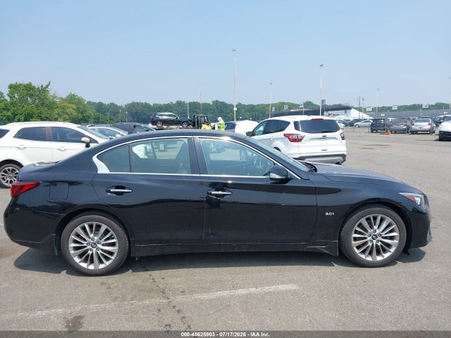2019 Infiniti Q50 3.0t Luxe მანქანა იყიდება აუქციონზე, vin: JN1EV7AR5KM553223, აუქციონის ნომერი: 45625903
