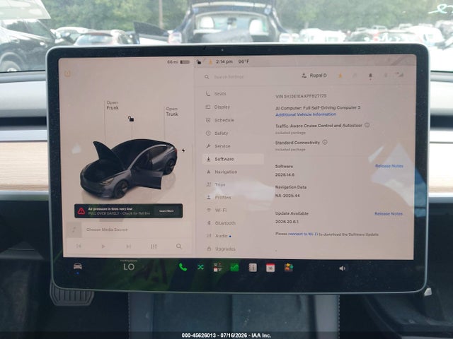 2023 Tesla Model 3 Rear-wheel Drive მანქანა იყიდება აუქციონზე, vin: 5YJ3E1EAXPF627175, აუქციონის ნომერი: 45626013