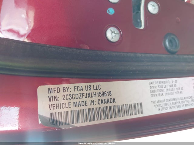 2C3CDZFJXLH159618 Dodge Challenger R/t Scat Pack
