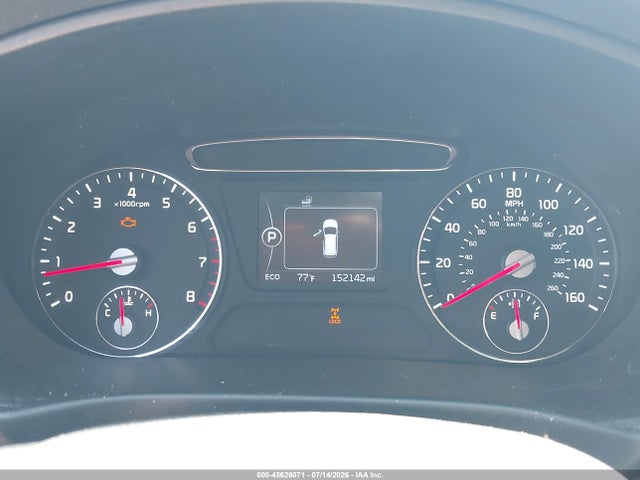 2016 Kia Sorento 2.4l Lx მანქანა იყიდება აუქციონზე, vin: 5XYPGDA34GG109818, აუქციონის ნომერი: 45626071