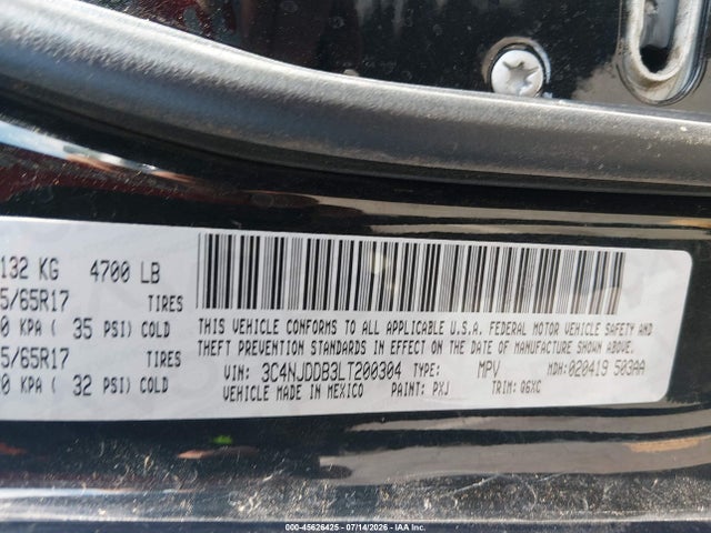 Продаж на аукціоні авто 2020 Jeep Compass Trailhawk 4x4, vin: 3C4NJDDB3LT200304, номер лоту: 45626425