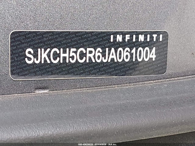 45626529 :رقم المزاد ، SJKCH5CR6JA061004 vin ، 2018 Infiniti Qx30 Luxury مزاد بيع
