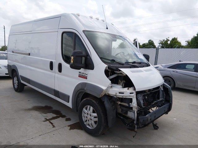 2016 Ram Promaster 2500 High Roof მანქანა იყიდება აუქციონზე, vin: 3C6TRVDG6GE108509, აუქციონის ნომერი: 45626601