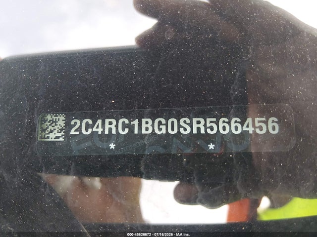 Продаж на аукціоні авто 2025 Chrysler Pacifica Select, vin: 2C4RC1BG0SR566456, номер лоту: 45626672
