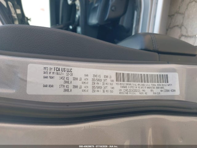 Продажа на аукционе авто 2019 Dodge Durango Gt Plus Awd, vin: 1C4RDJDG1KC652121, номер лота: 45626679