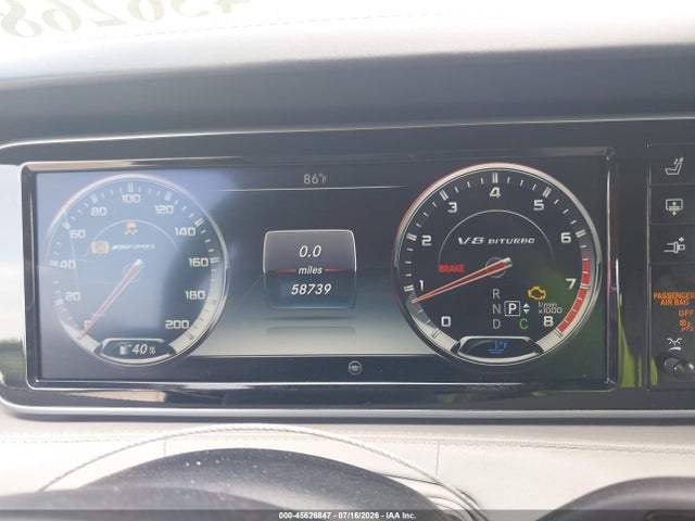 2016 Mercedes-benz Amg S 63 4matic მანქანა იყიდება აუქციონზე, vin: WDDXJ7JB6GA012099, აუქციონის ნომერი: 45626847