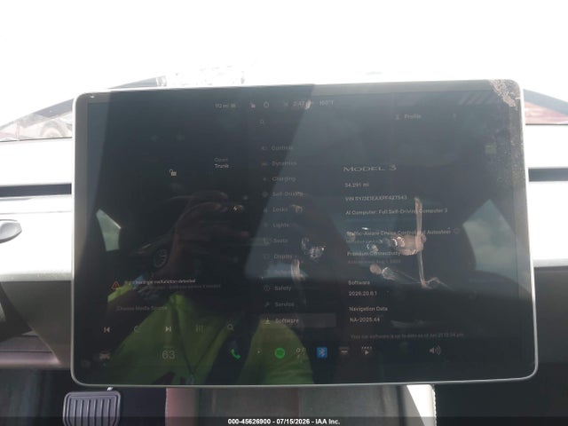 Продаж на аукціоні авто 2023 Tesla Model 3 Rear-wheel Drive, vin: 5YJ3E1EAXPF427543, номер лоту: 45626900