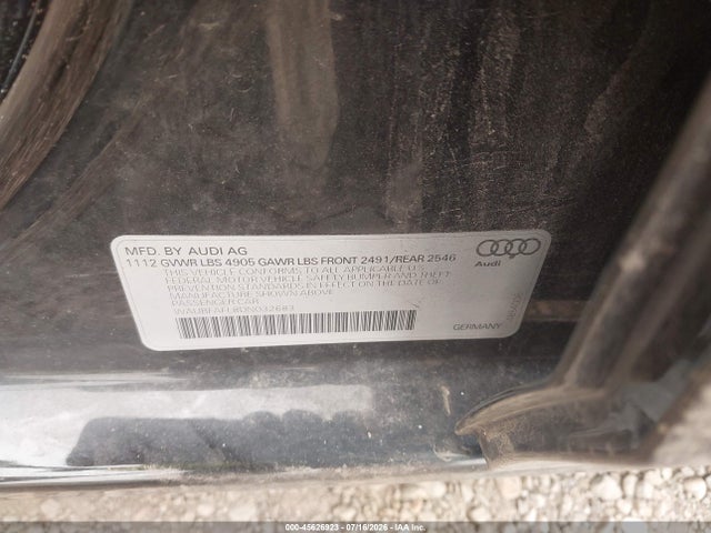 45626923 :رقم المزاد ، WAUBFAFL8DN032683 vin ، 2013 Audi A4 2.0t Premium مزاد بيع