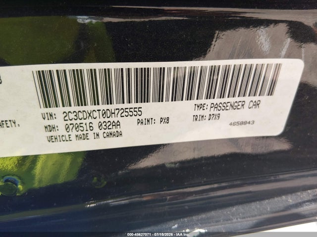 Продаж на аукціоні авто 2013 Dodge Charger R/t, vin: 2C3CDXCT0DH725555, номер лоту: 45627071