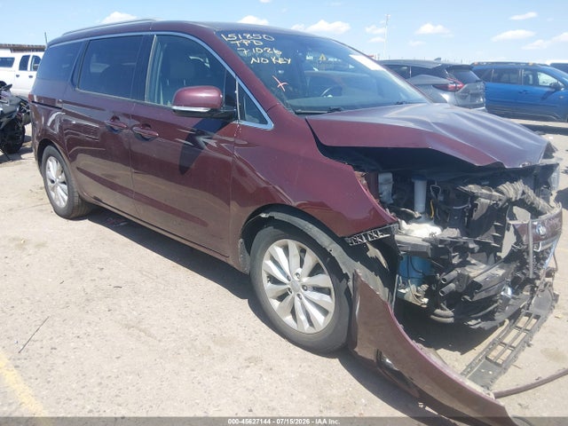 2017 Kia Sedona Ex მანქანა იყიდება აუქციონზე, vin: KNDMC5C14H6255656, აუქციონის ნომერი: 45627144