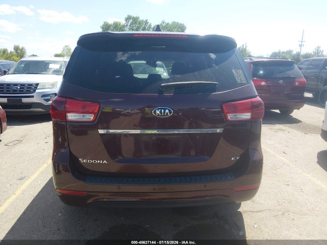 2017 Kia Sedona Ex მანქანა იყიდება აუქციონზე, vin: KNDMC5C14H6255656, აუქციონის ნომერი: 45627144