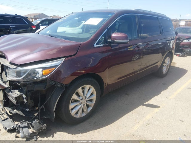 2017 Kia Sedona Ex მანქანა იყიდება აუქციონზე, vin: KNDMC5C14H6255656, აუქციონის ნომერი: 45627144