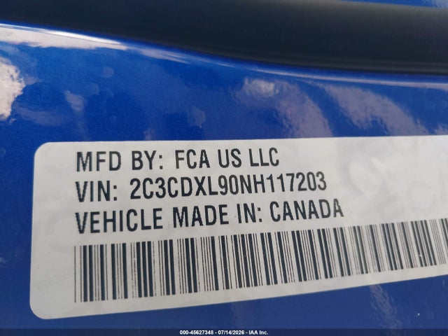Dodge Charger Srt Hellcat Widebody 2022 2C3CDXL90NH117203 Image 9