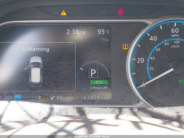 45627400 :رقم المزاد ، 1N4AZ1CP6KC305440 vin ، 2019 Nissan Leaf Sv مزاد بيع