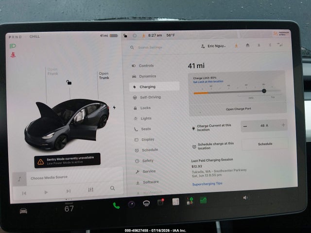 Tesla Model 3 Long Range/performance 2019 5YJ3E1EB3KF390725 Image 18
