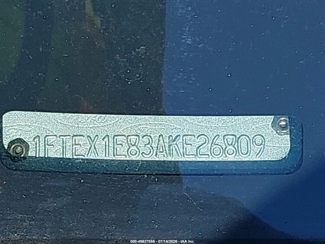 45627556 :رقم المزاد ، 1FTEX1E83AKE26809 vin ، 2010 Ford F-150 Stx/xl/xlt مزاد بيع