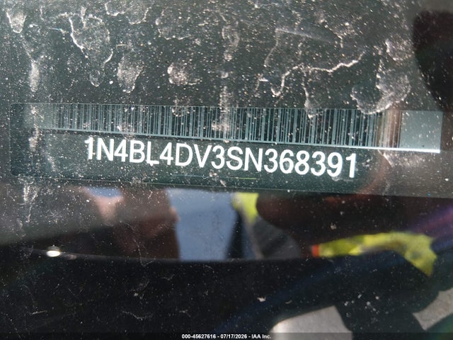 1N4BL4DV3SN368391 Nissan Altima Sv Fwd