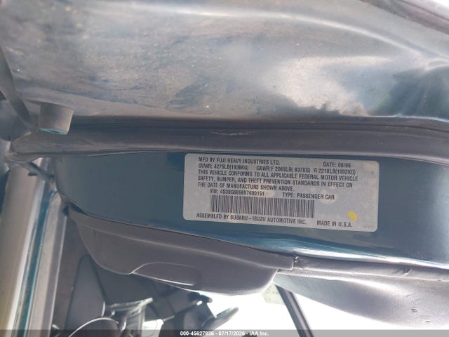 45627836 :رقم المزاد ، 4S3BG6859V7600151 vin ، 1997 Subaru Legacy Outback/outback Limited مزاد بيع