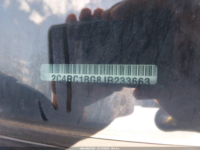 Aukcja sprzedaży 2018 Chrysler Pacifica Touring L, vin: 2C4RC1BG8JR233663, numer aukcji: 45627925