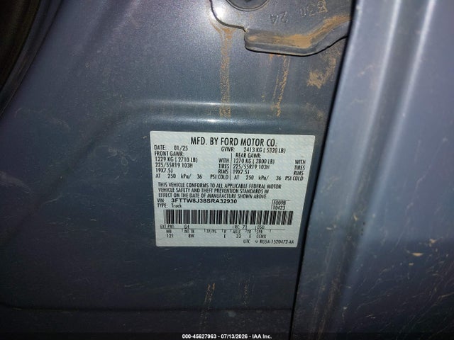 Aukcja sprzedaży 2025 Ford Maverick Xlt, vin: 3FTTW8J38SRA32930, numer aukcji: 45627963