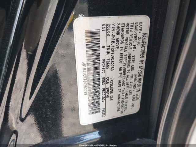 JN1BJ1CR7JW252769 Nissan Rogue Sport Sv