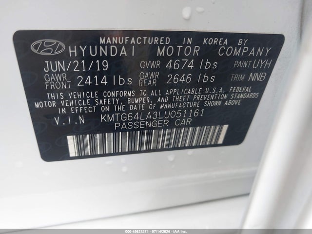 Продаж на аукціоні авто 2020 Genesis G70 2.0t Rwd, vin: KMTG64LA3LU051161, номер лоту: 45628271