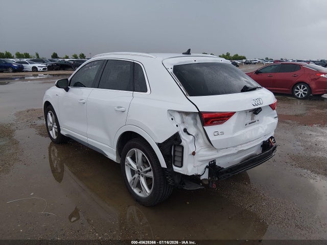 Продаж на аукціоні авто 2022 Audi Q3 Premium 45 Tfsi S Line Quattro Tiptronic, vin: WA1DECF32N1138110, номер лоту: 45628366