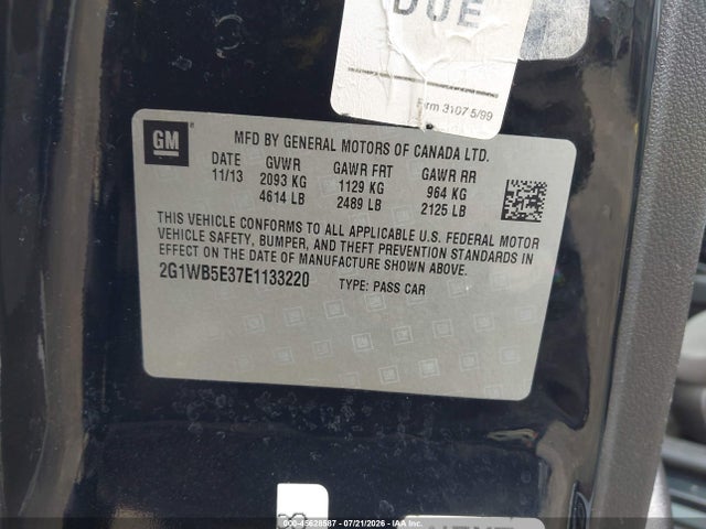 Продажа на аукционе авто 2014 Chevrolet Impala Limited Lt, vin: 2G1WB5E37E1133220, номер лота: 45628587