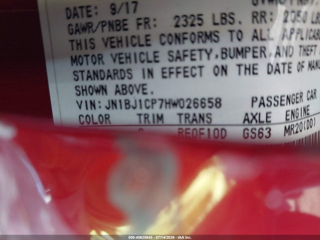 JN1BJ1CP7HW026658 Nissan Rogue Sport Sv