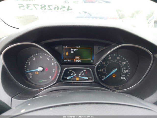 2016 Ford Focus Se მანქანა იყიდება აუქციონზე, vin: 1FADP3K24GL374798, აუქციონის ნომერი: 45628735